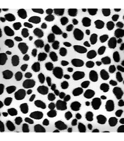 Amazon.com: Velboa Faux/Fake Fur Short Pile Dalmatian WHITE